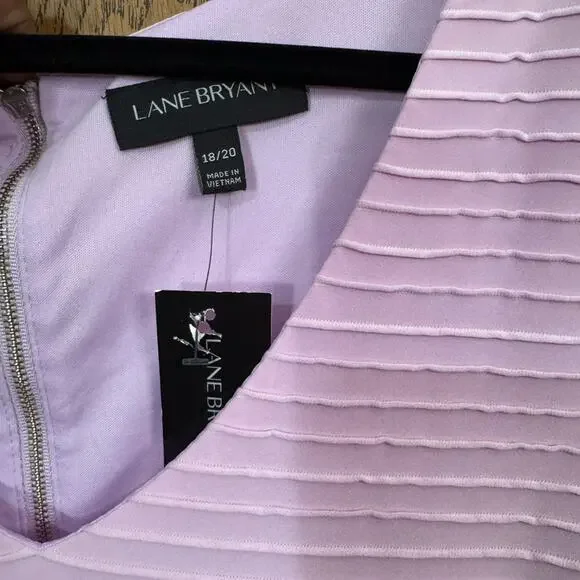 Lane Bryant Soft Pink Midi Dress - Picture 3 of 4